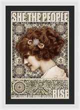 She The People 2 - Framed Print Framed Print Pixels 20.000" x 30.000" White Black