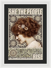 She The People 2 - Framed Print Framed Print Pixels 16.000" x 24.000" White Black