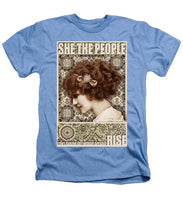 She The People 2 - Heathers T-Shirt Heathers T-Shirt Pixels Light Blue Small 