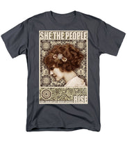 She The People 2 - Men's T-Shirt  (Regular Fit) Men's T-Shirt (Regular Fit) Pixels Charcoal Small 