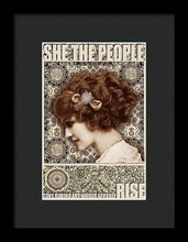She The People 2 - Framed Print Framed Print Pixels 6.625" x 10.000" Black Black