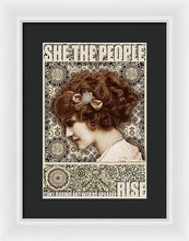 She The People 2 - Framed Print Framed Print Pixels 9.375" x 14.000" White Black