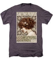 She The People 2 - Men's Premium T-Shirt Men's Premium T-Shirt Pixels Moth Heather Small 