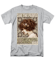 She The People 2 - Men's T-Shirt  (Regular Fit) Men's T-Shirt (Regular Fit) Pixels Heather Small 
