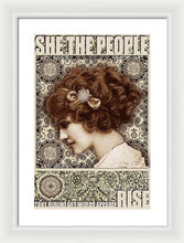 She The People 2 - Framed Print Framed Print Pixels 13.375" x 20.000" White White