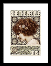 She The People 2 - Framed Print Framed Print Pixels 8.000" x 12.000" Black White