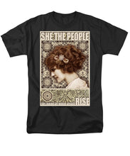 She The People 2 - Men's T-Shirt  (Regular Fit) Men's T-Shirt (Regular Fit) Pixels Black Small 