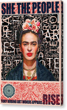 She The People Frida - Canvas Print Canvas Print Pixels 6.750" x 10.000" Mirrored Glossy