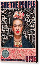 She The People Frida - Canvas Print Canvas Print Pixels 6.750" x 10.000" Black Glossy