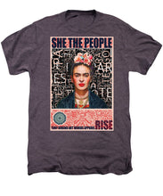 She The People Frida - Men's Premium T-Shirt Men's Premium T-Shirt Pixels Moth Heather Small 