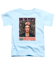 She The People Frida - Toddler T-Shirt Toddler T-Shirt Pixels Light Blue Small 