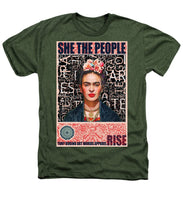 She The People Frida - Heathers T-Shirt Heathers T-Shirt Pixels Military Green Small 