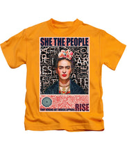 She The People Frida - Kids T-Shirt Kids T-Shirt Pixels Gold Small 