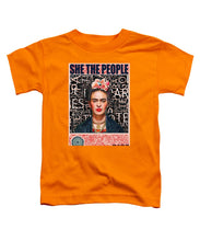 She The People Frida - Toddler T-Shirt Toddler T-Shirt Pixels Orange Small 