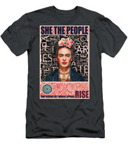 She The People Frida - Men's T-Shirt (Athletic Fit) Men's T-Shirt (Athletic Fit) Pixels Charcoal Small 