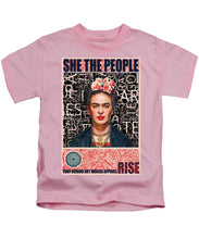 She The People Frida - Kids T-Shirt Kids T-Shirt Pixels Pink Small 