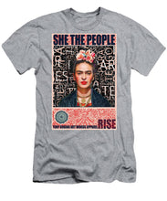 She The People Frida - Men's T-Shirt (Athletic Fit) Men's T-Shirt (Athletic Fit) Pixels Heather Small 
