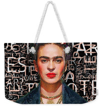 She The People Frida - Weekender Tote Bag Weekender Tote Bag Pixels 24" x 16" White 