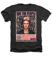 She The People Frida - Heathers T-Shirt Heathers T-Shirt Pixels Charcoal Small 