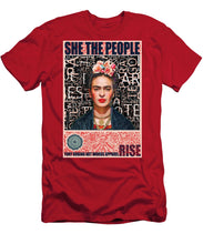 She The People Frida - Men's T-Shirt (Athletic Fit) Men's T-Shirt (Athletic Fit) Pixels Red Small 