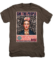 She The People Frida - Men's Premium T-Shirt Men's Premium T-Shirt Pixels Mocha Heather Small 