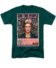 She The People Frida - Men's T-Shirt  (Regular Fit) Men's T-Shirt (Regular Fit) Pixels Hunter Green Small 