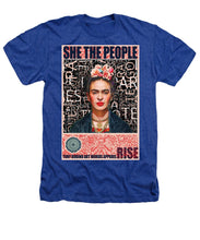 She The People Frida - Heathers T-Shirt Heathers T-Shirt Pixels Royal Small 