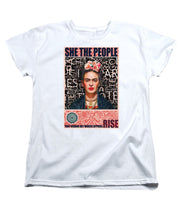 She The People Frida - Women's T-Shirt (Standard Fit) Women's T-Shirt (Standard Fit) Pixels White Small 