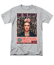 She The People Frida - Men's T-Shirt  (Regular Fit) Men's T-Shirt (Regular Fit) Pixels Heather Small 
