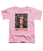 She The People Frida - Toddler T-Shirt Toddler T-Shirt Pixels Pink Small 
