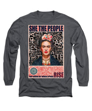 She The People Frida - Long Sleeve T-Shirt Long Sleeve T-Shirt Pixels Charcoal Small 