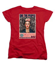 She The People Frida - Women's T-Shirt (Standard Fit) Women's T-Shirt (Standard Fit) Pixels Red Small 