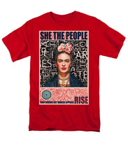She The People Frida - Men's T-Shirt  (Regular Fit) Men's T-Shirt (Regular Fit) Pixels Red Small 