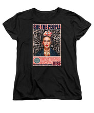 She The People Frida - Women's T-Shirt (Standard Fit) Women's T-Shirt (Standard Fit) Pixels Black Small 