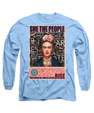 She The People Frida - Long Sleeve T-Shirt Long Sleeve T-Shirt Pixels Carolina Blue Small 