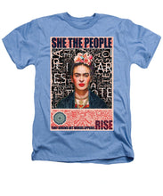 She The People Frida - Heathers T-Shirt Heathers T-Shirt Pixels Light Blue Small 