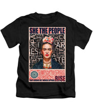 She The People Frida - Kids T-Shirt Kids T-Shirt Pixels Black Small 
