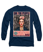She The People Frida - Long Sleeve T-Shirt Long Sleeve T-Shirt Pixels Navy Small 