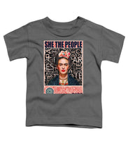 She The People Frida - Toddler T-Shirt Toddler T-Shirt Pixels Charcoal Small 