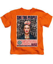 She The People Frida - Kids T-Shirt Kids T-Shirt Pixels Orange Small 