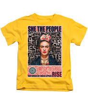 She The People Frida - Kids T-Shirt Kids T-Shirt Pixels Yellow Small 