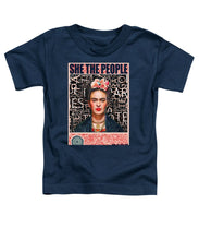 She The People Frida - Toddler T-Shirt Toddler T-Shirt Pixels Navy Small 