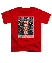 She The People Frida - Toddler T-Shirt Toddler T-Shirt Pixels Red Small 