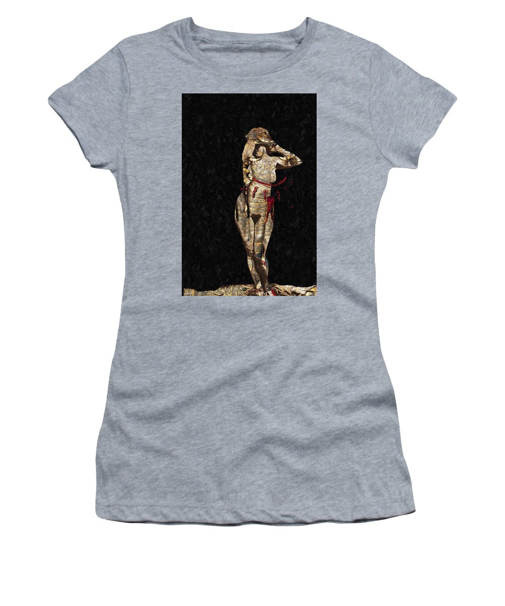 She's Made Of Armor - Women's T-Shirt (Athletic Fit)