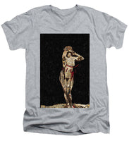 She's Made Of Armor - Men's V-Neck T-Shirt