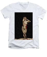 She's Made Of Armor - Men's V-Neck T-Shirt