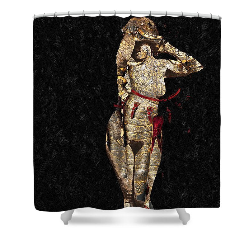 She's Made Of Armor - Shower Curtain