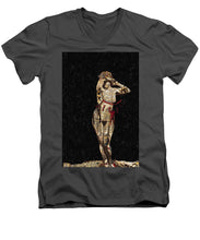 She's Made Of Armor - Men's V-Neck T-Shirt
