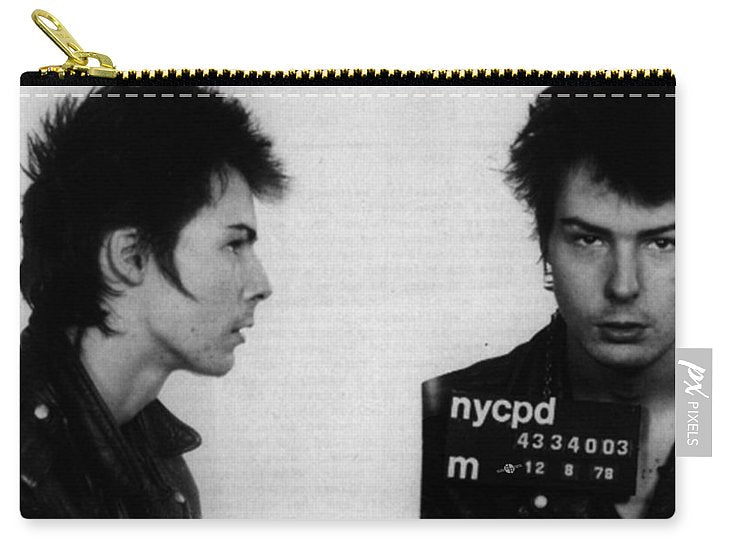 Sid Vicious Mug Shot Horizontal - Carry-All Pouch