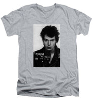 Sid Vicious Mug Shot Vertical - Men's V-Neck T-Shirt